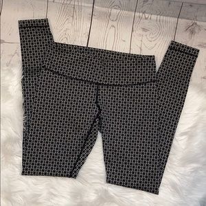lululemon athletica Black and White Patterned Leggings